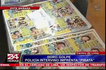 Intervienen local clandestino que imprimía carátulas de discos piratas