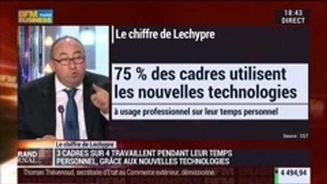 Emmanuel Lechypre: 75% des cadres utilisent les nouvelles technologies à usage professionnel sur leur temps personnel - 04/09