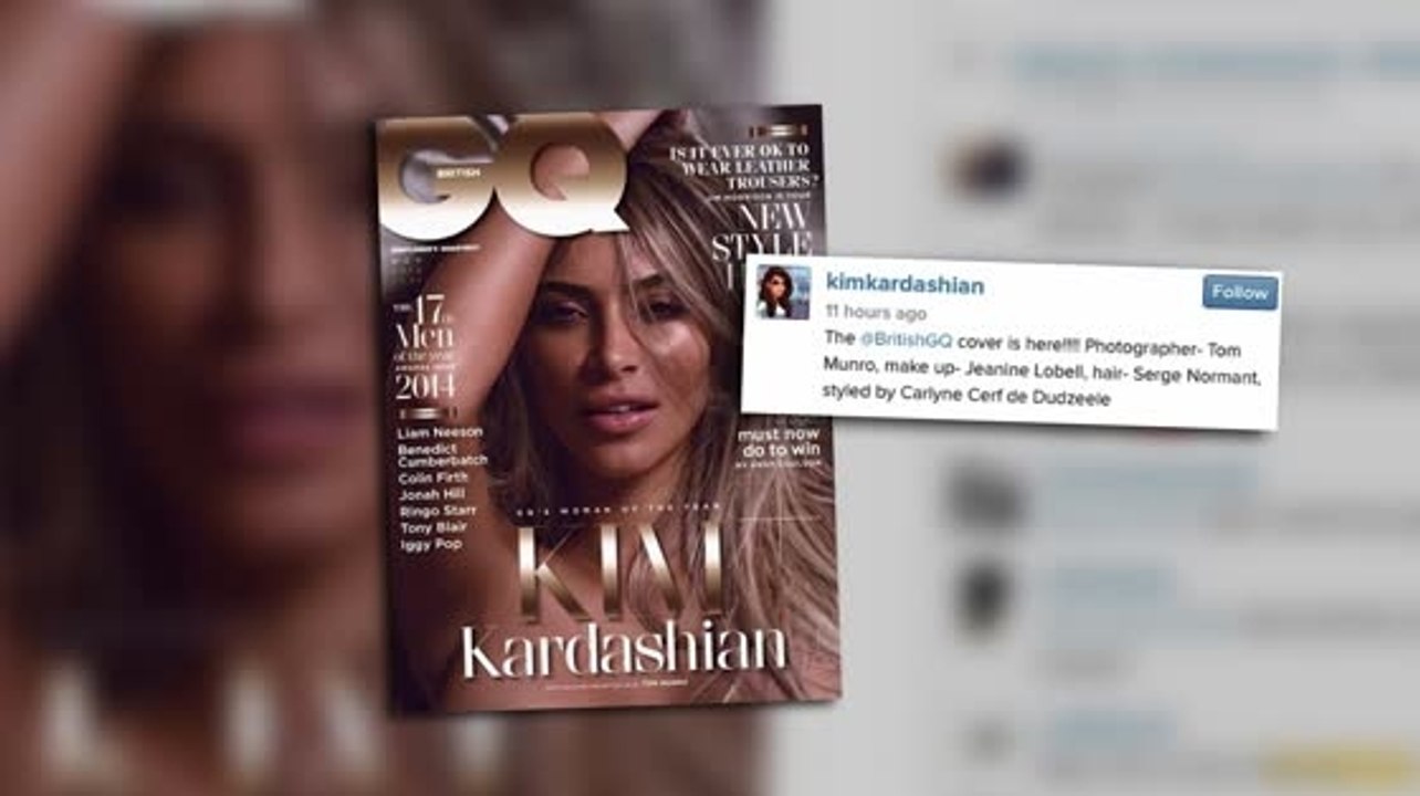 Kim Kardashian zieht sich für GQ Magazine aus