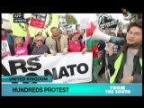 Anti-NATO demonstrations held in Britain