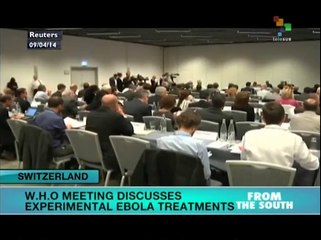 WHO discusses experimental ebola treatments