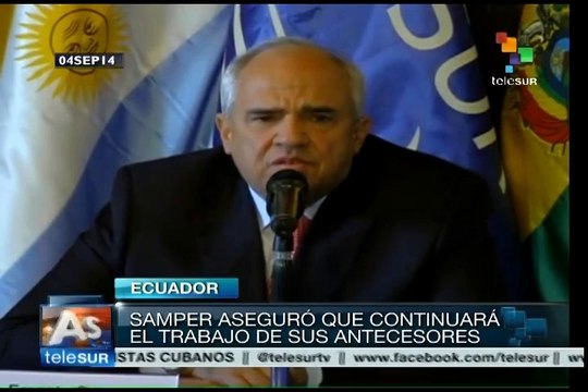 Ernesto Samper se instaló en la sede de Unasur en Quito