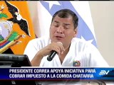 Correa dice que no se puede comparar a diario Hoy con diario El Telégrafo