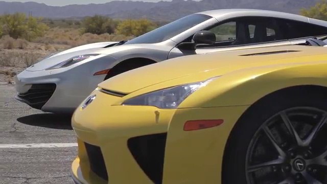 Bugatti Veyron vs Lamborghini Aventador vs Lexus LFA vs McLaren MP4-12C
