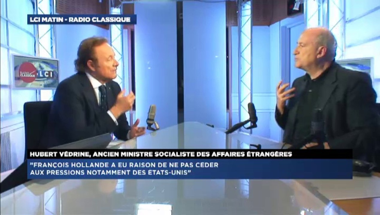 Hubert Védrine, invité de Guillaume Durand avec LCI