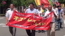 「政府は国民を愚弄」 佐賀でオスプレイ反対集会 (HD)