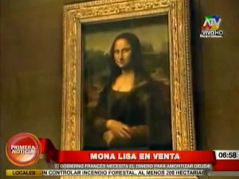Francia vendería la Mona Lisa para pagara deudas