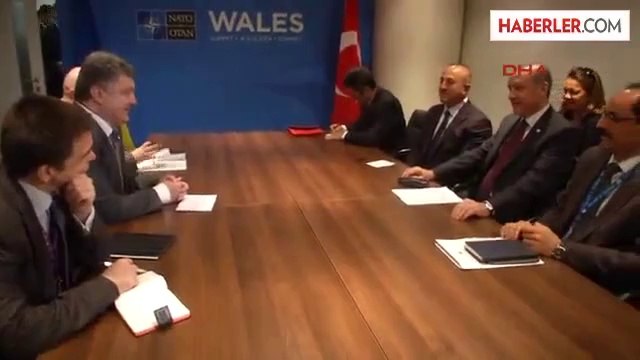 Erdoğan, Ukrayna Devlet Başkanı Petro Poroşenko ile Görüştü