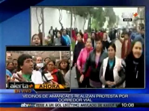 Rímac: Pobladores de Amancaes protestan contra el Corredor Azul