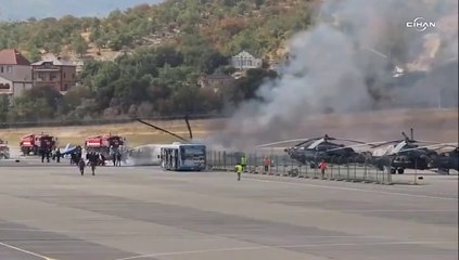 Rusya’da helikopterin düşme anı görüntüleri paylaşıldı