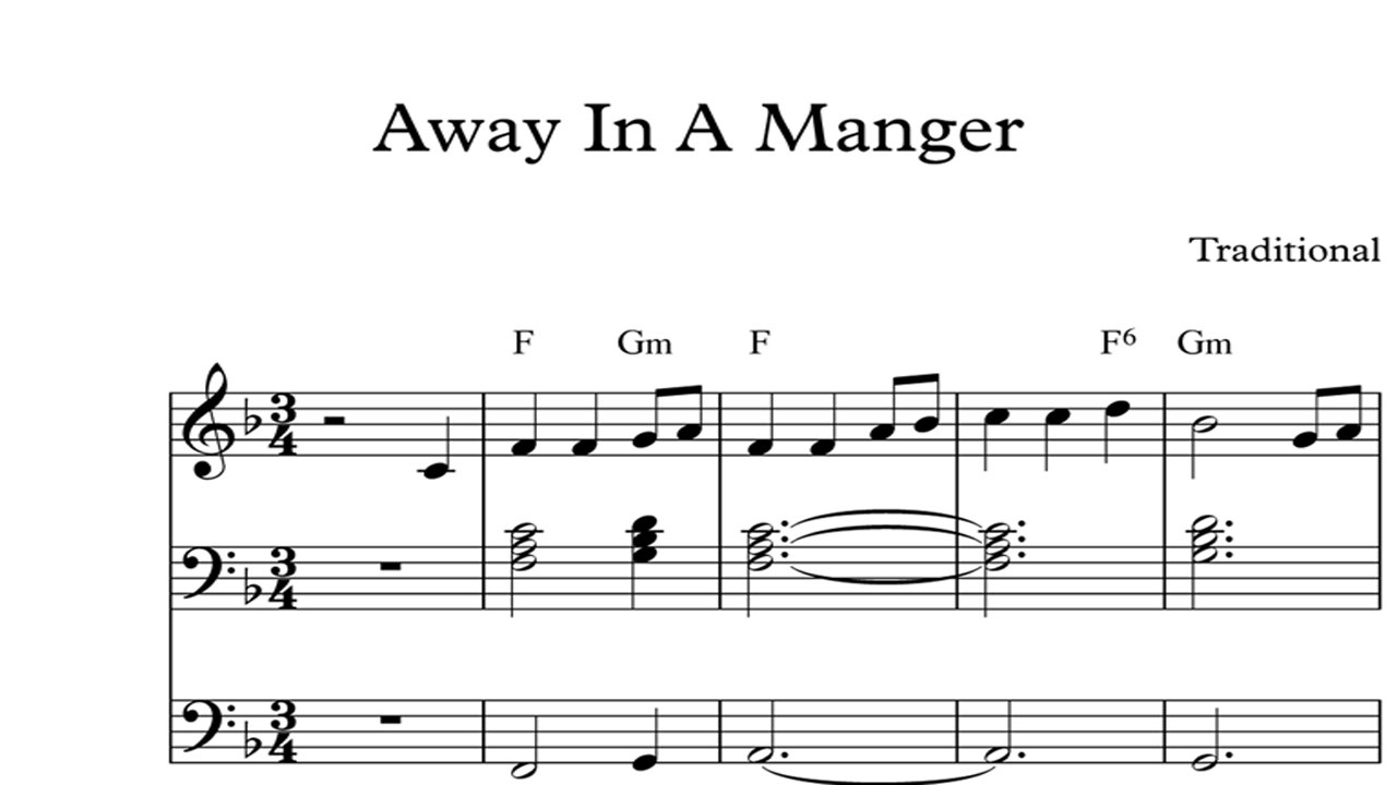 Away In A Manger: DIGITAL SHEET MUSIC Piano Organ & Keyboard Book 1