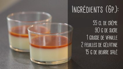 Recette de panna cotta au beurre salé - Gourmand
