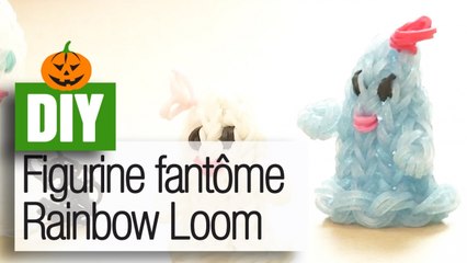 Faire une figurine fantôme en Rainbow Loom - DIY Halloween