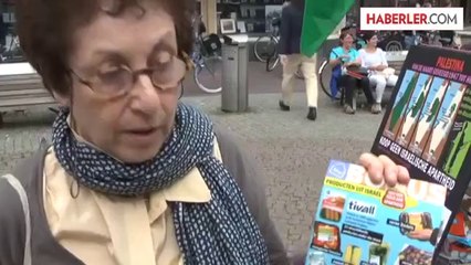 Hollanda'da Gazze'ye destek gösterisi