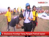 9. Uluslararası Kırantepe Yamaç Paraşütü Festivali başladı