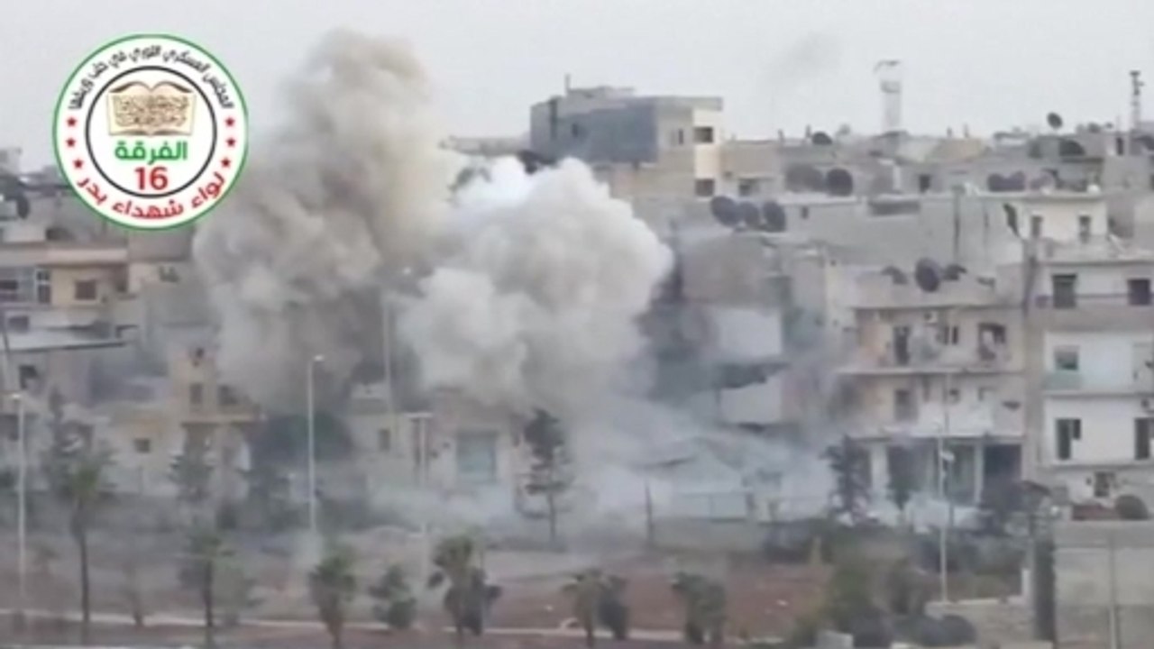 Amvid appears to show shelling in Aleppo, Damascus