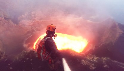 Diving Into a Volcano With a GoPro! | What's Trending Now!