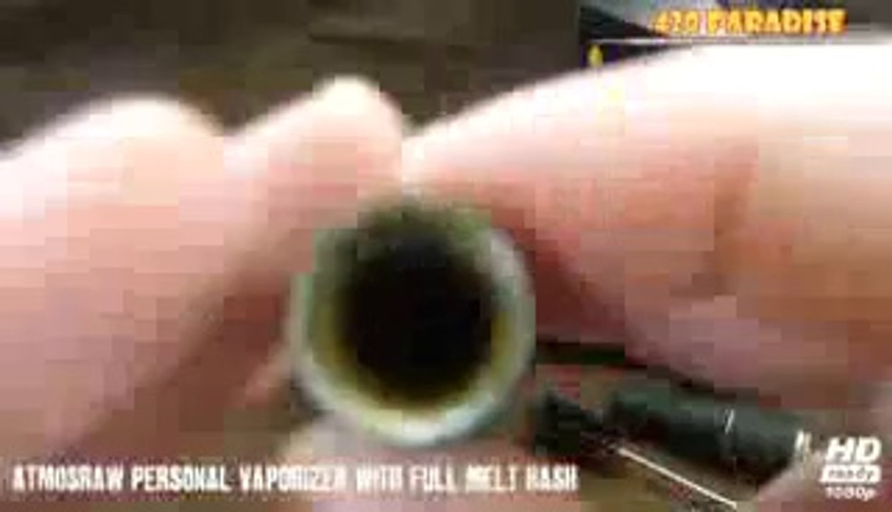 AtmosRaw Vaporizer Pen with Full Melt Hash & Bubble Hash -  420 PARADISE - Kush BHO Wax Atmos Raw