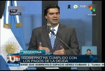 Gob. de Argentina ha cumplido con los pagos de su deuda: Capitanich