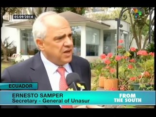 UNASUR head speaks of regional prospects