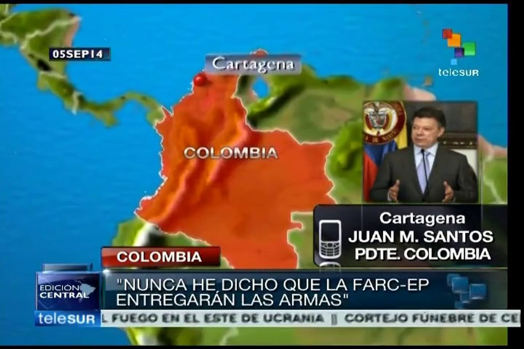 Las FARC tienen que dejar las armas: Santos