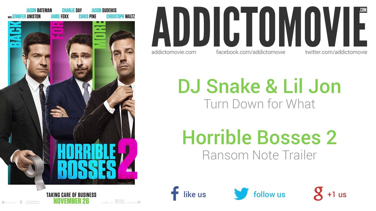 Horrible Bosses 2 - Ransom Note Trailer Music #...