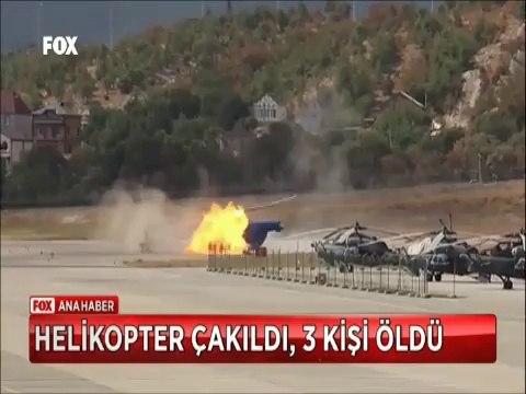 Havacılık fuarında Helikopter böyle yere çakıldı