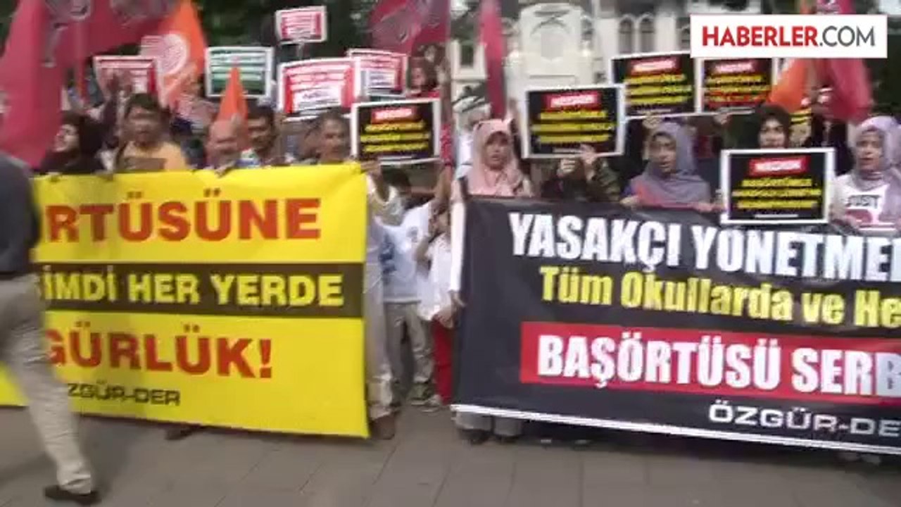Parkta Başörtüsü Eylemi Yaptılar