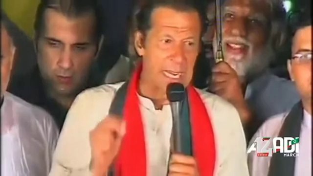 Imran Khan Speech In Pouring Rain To Azadi March 5th September 2014 P2