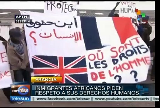 Francia: inmigrantes africanos protestan contra abusos policiales