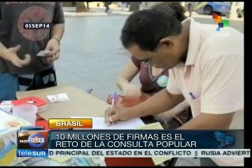 Brasil: realizan consulta popular sobre reforma política