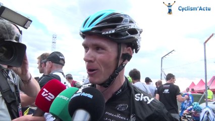 La Vuelta 2014 - Etape 14 - Christopher Froome à l'arrivée