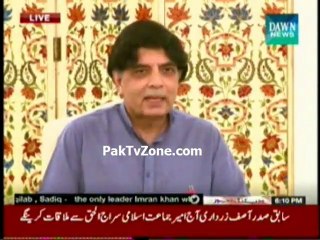 Chaudhry Nisar Press Conference 06-09-2014