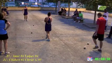 Les finales, 29ème Mémorial Desserle-Bastide, Sport Boules, Villars 2014