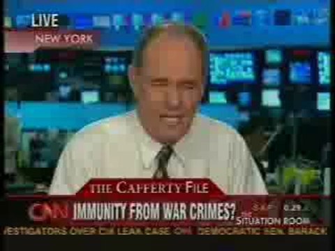 Jack Cafferty: Torture, anti-habeas corpus, Bush-pardoning Bill (2006)