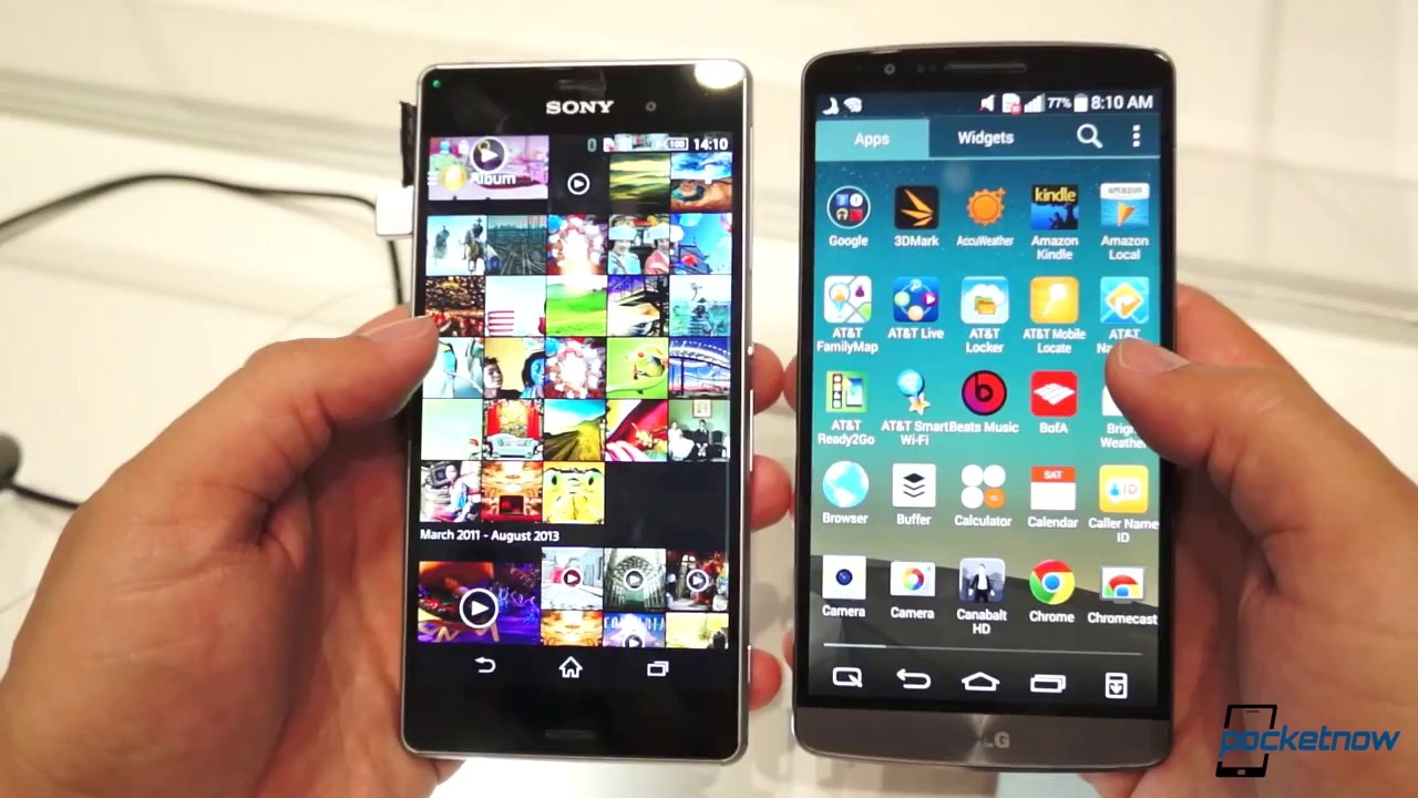 Sony Xperia Z3 vs LG G3  Show Floor Comparison