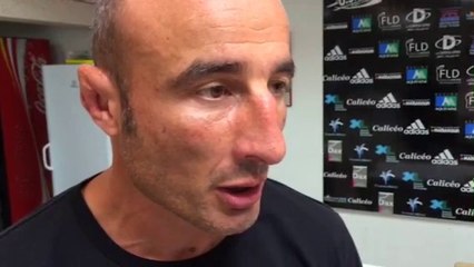 Pascal PEYRON entraineur de Bourgoin aprés lma victoire à DAX "Une performance collective"