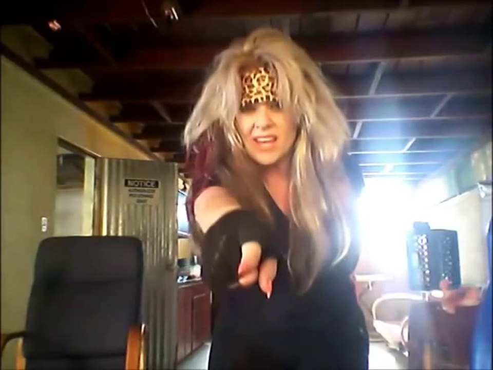 SHEREE singing, TWISTED SISTER, WE'RE NOT GONNA TAKE IT ANYMORE