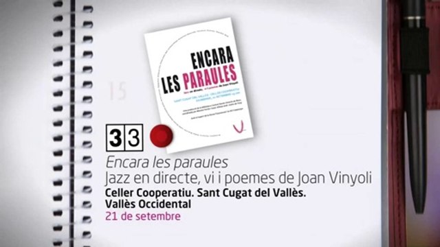 TV3 - 33 recomana - Encara les paraules. Biblioteca Museu Víctor Balaguer. Vilanova i la Geltrú
