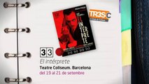 TV3 - 33 recomana - El Intérprete. Asier Etxeandia. Teatre Coliseum. Barcelona.