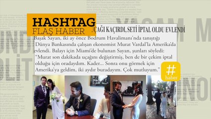 Başak Sayan evlendi