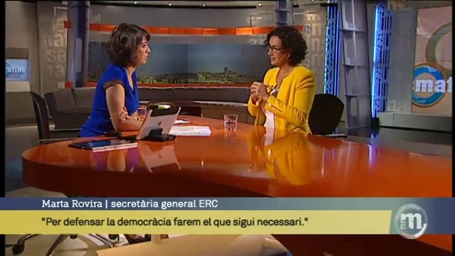 TV3 - Els Matins - Marta Rovira: Defensarem el dret a vot amb llei o sense fins al final