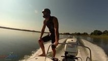 Faceplants in barefoot water skiing