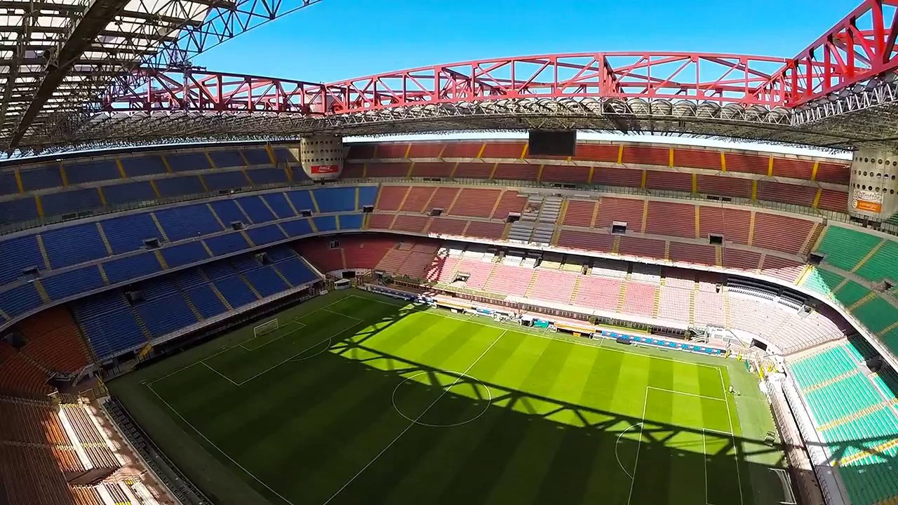 San Siro vu depuis un drone