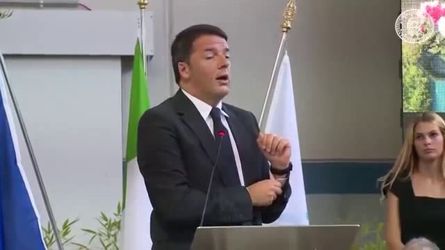 Gussago (BR) - Il Presidente del Consiglio dei Ministri Matteo Renzi (06.09.14)