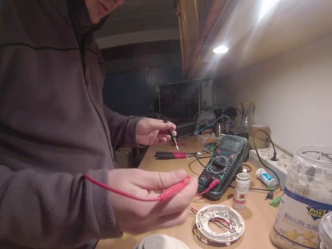 Alarme Incendie - Test detecteur optique de fumée avec sortie 12V