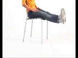 Calm Sutra - Easy Chair Leg Pose 2