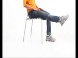 Calm Sutra  - Easy Chair Leg Pose 1