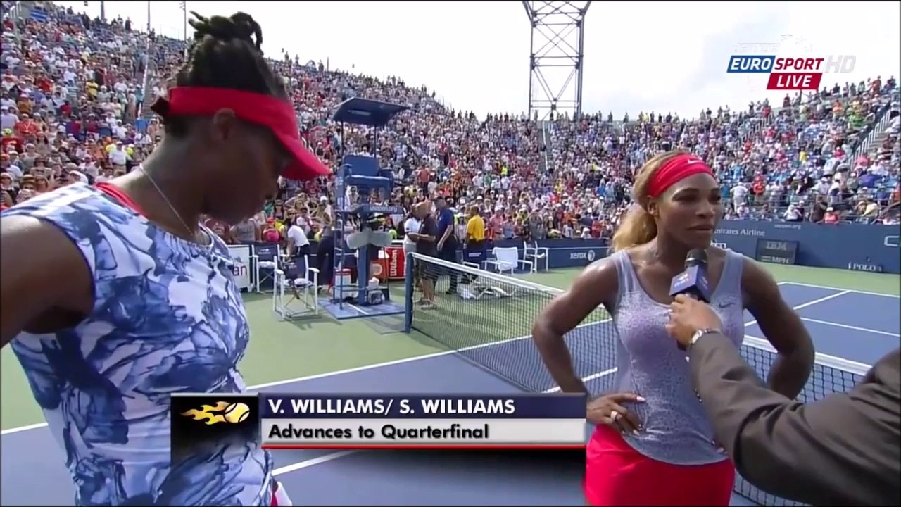 Williams/Williams vs Muguruza/Suarez Navarro 2014 Highlights
