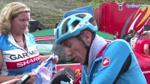 La Vuelta 2014 - Etape 15 - Daniel Martin explique sa chute